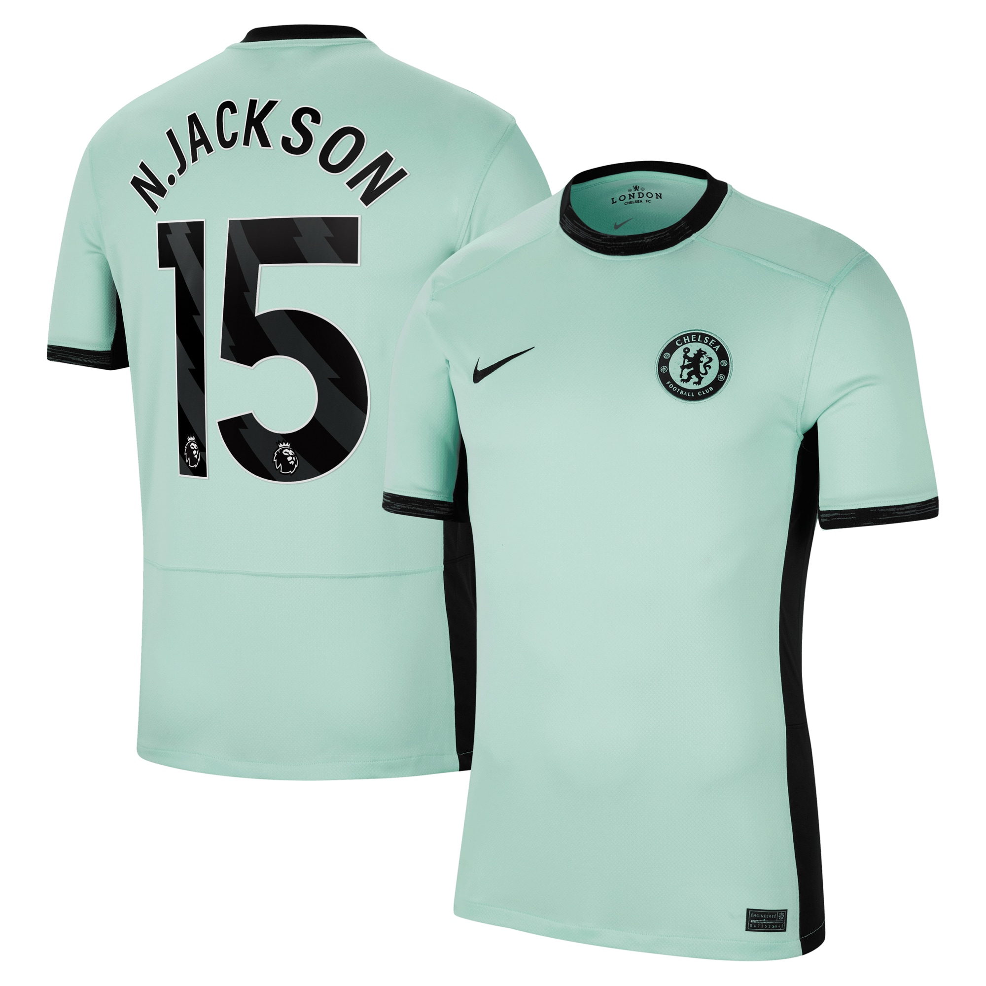 Nicolas Jackson Chelsea 2023/24 Third Stadium Replica Player Jersey – Mint