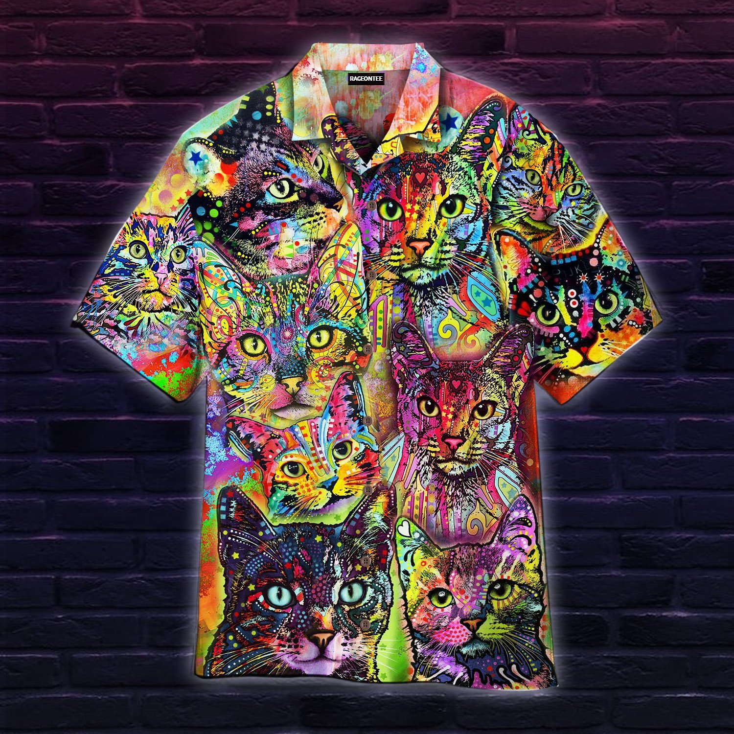 Corlorful Cats Hawaii Shirt Ha29417