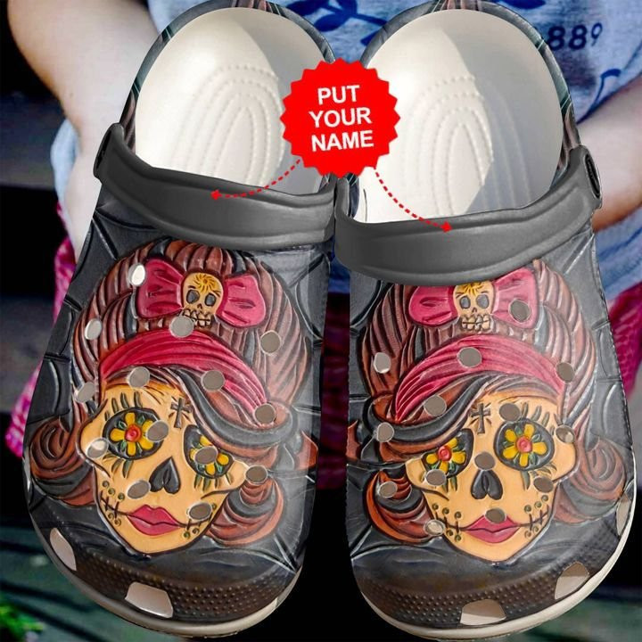 Skull Lady clog Shoes Skull