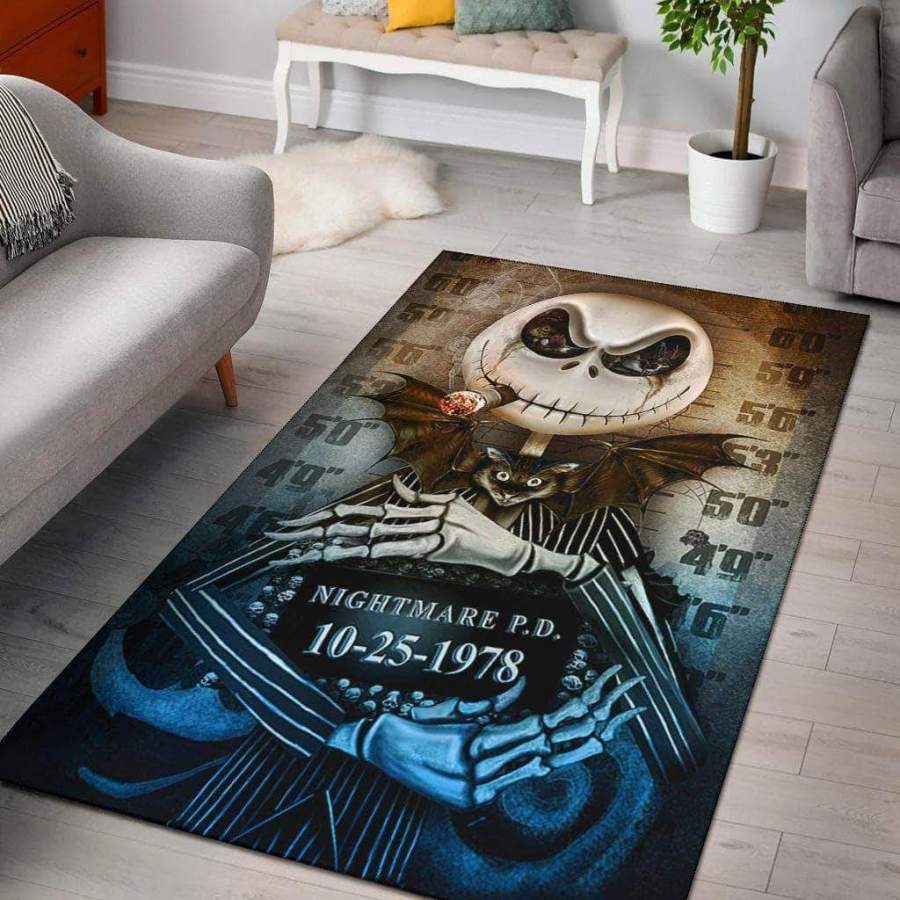 Jack Skellington 190911- Halloween Special Area Rug OFD