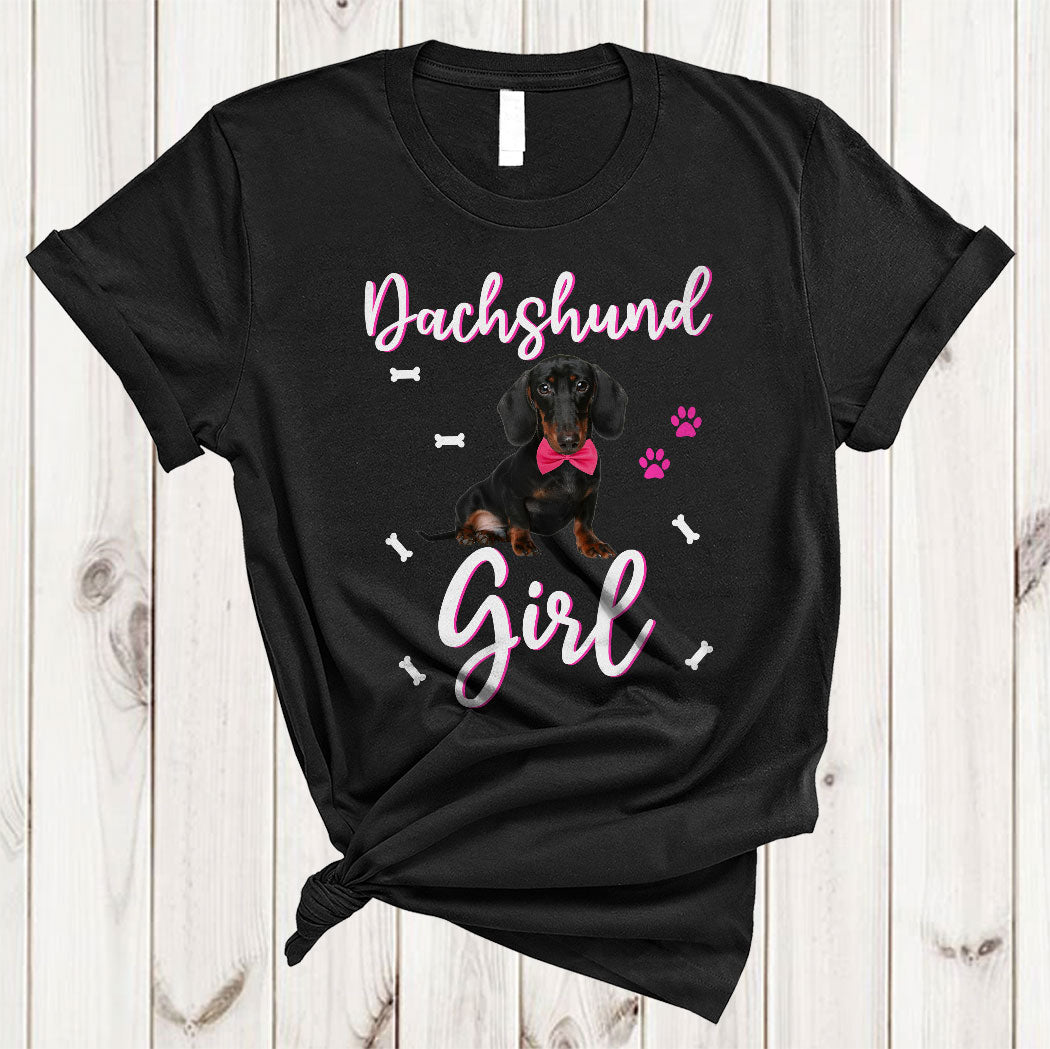 Dachshund Girl Funny Women Puppy Mom Dog Mama Dog Paws Pet Owner Lover Gifts T-Shirt