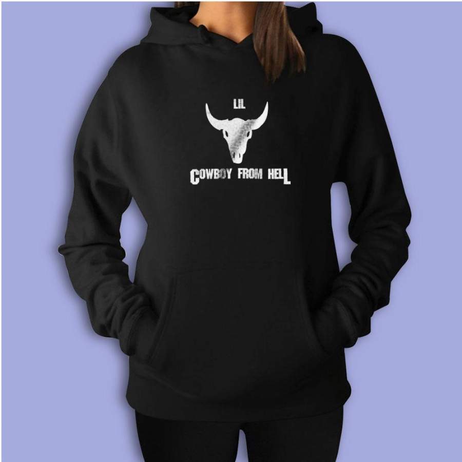 Lil Cowboy From Hell Pantera Heavy Metal Rockstar Women’S Hoodie