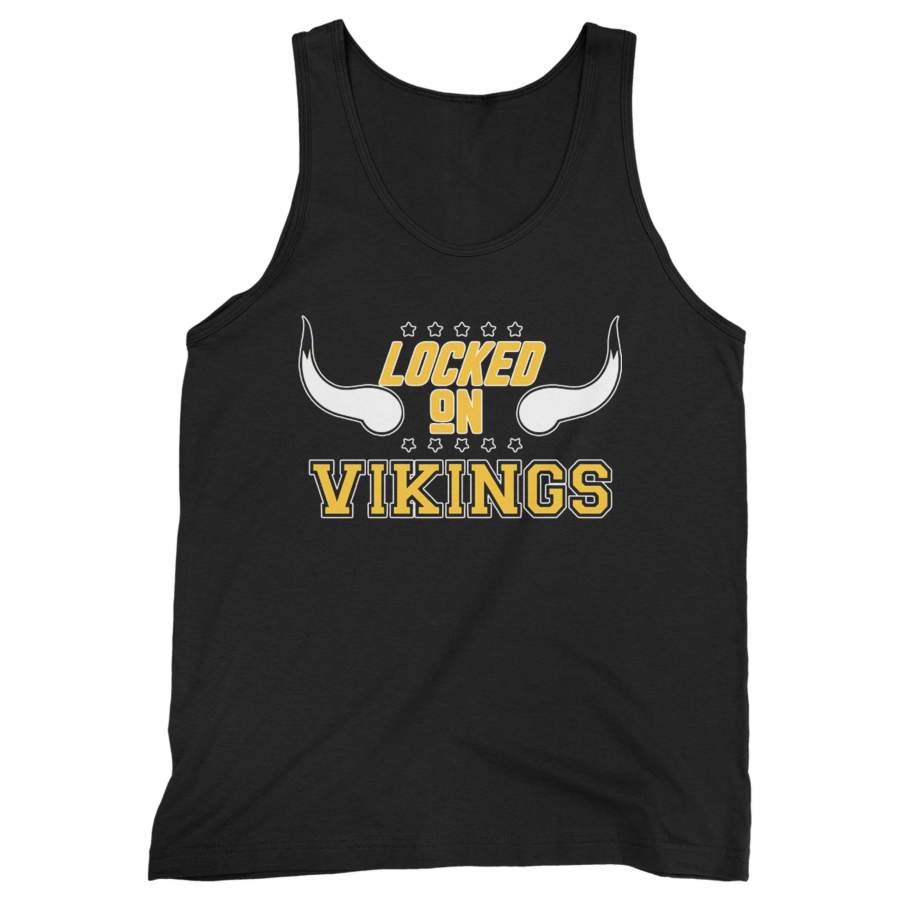 Locked On Vikings Football Man’s Tank Top