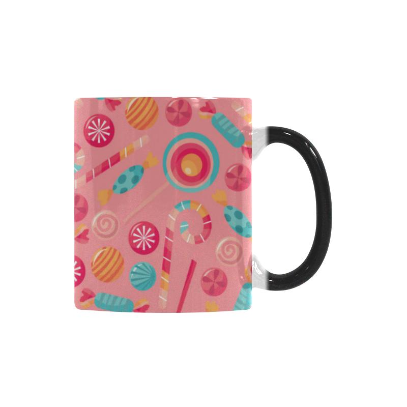 Colorful candy pattern Morphing Mug Heat Changing Mug