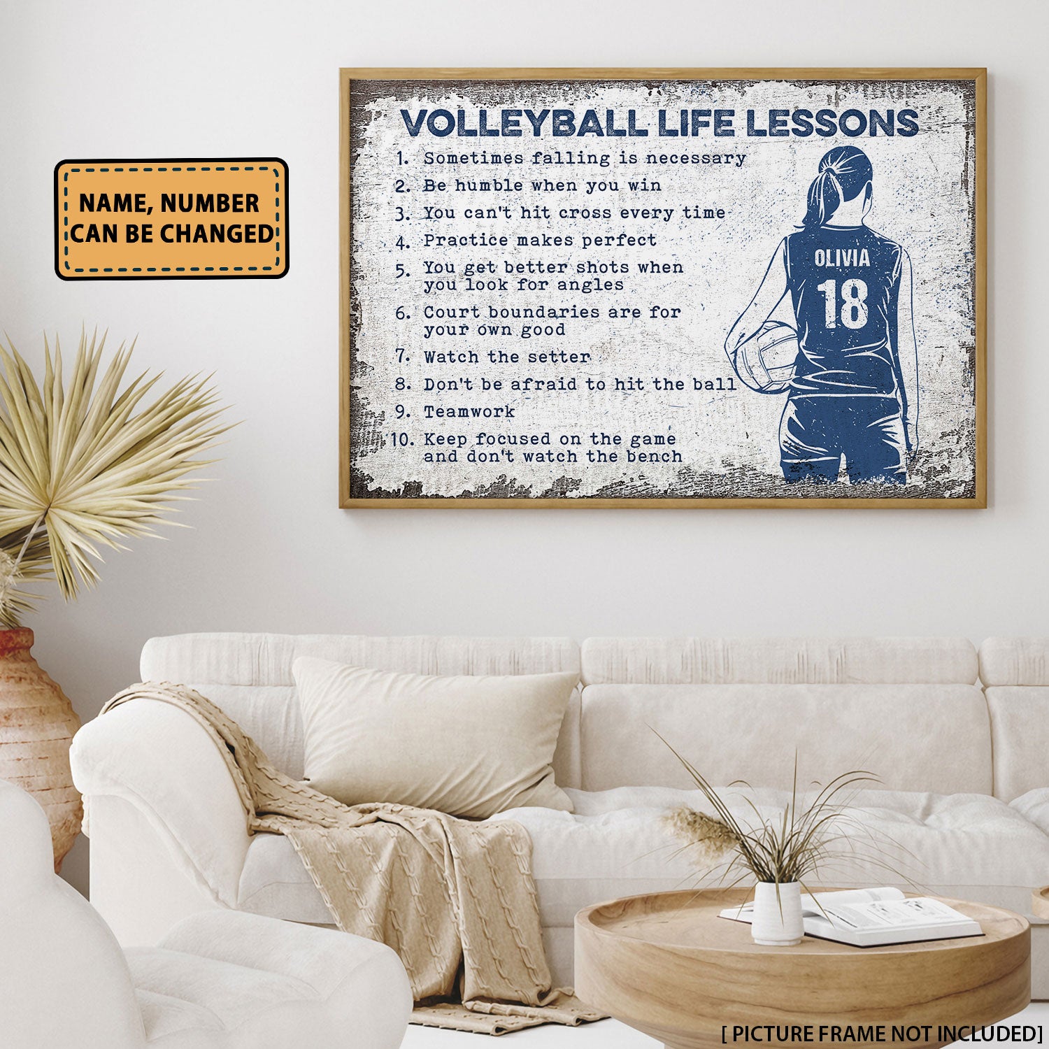 Volleyball Life Lessons Personalizedwitch Poster For Volleyball Players Andressierra Shop