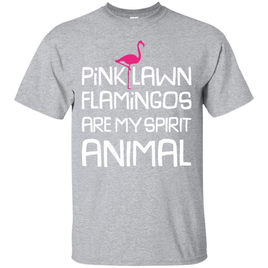 AGR Pink Lawn Flamingos Funny Spirit Animal Flock Lover T-Shirt