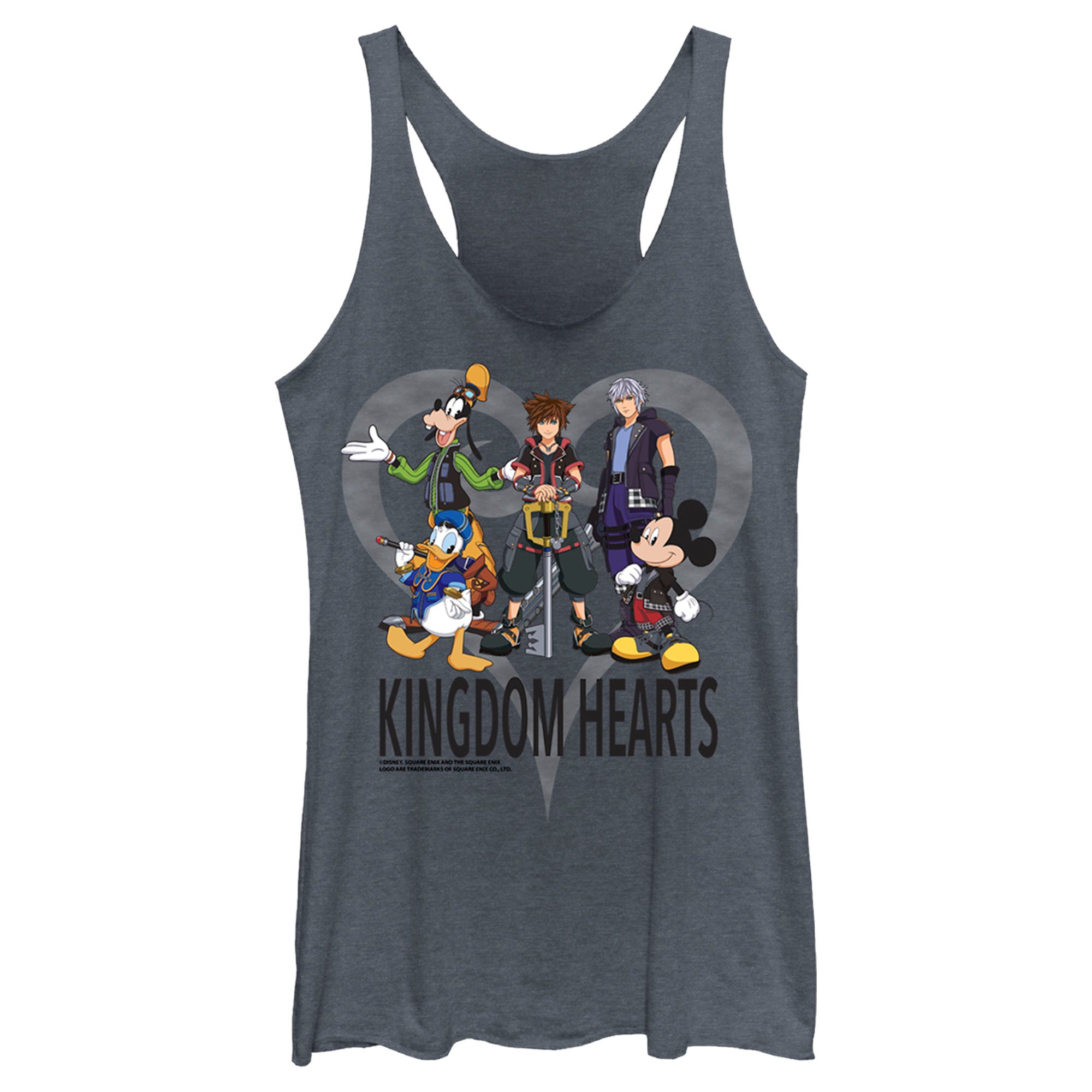 Women’S Kingdom Hearts 3 Box Art Racerback Tank Top