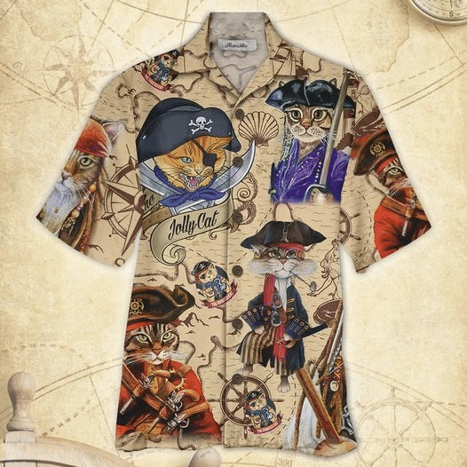 Pirate Cat Hawaii Shirt Unisex Adult Ha86505