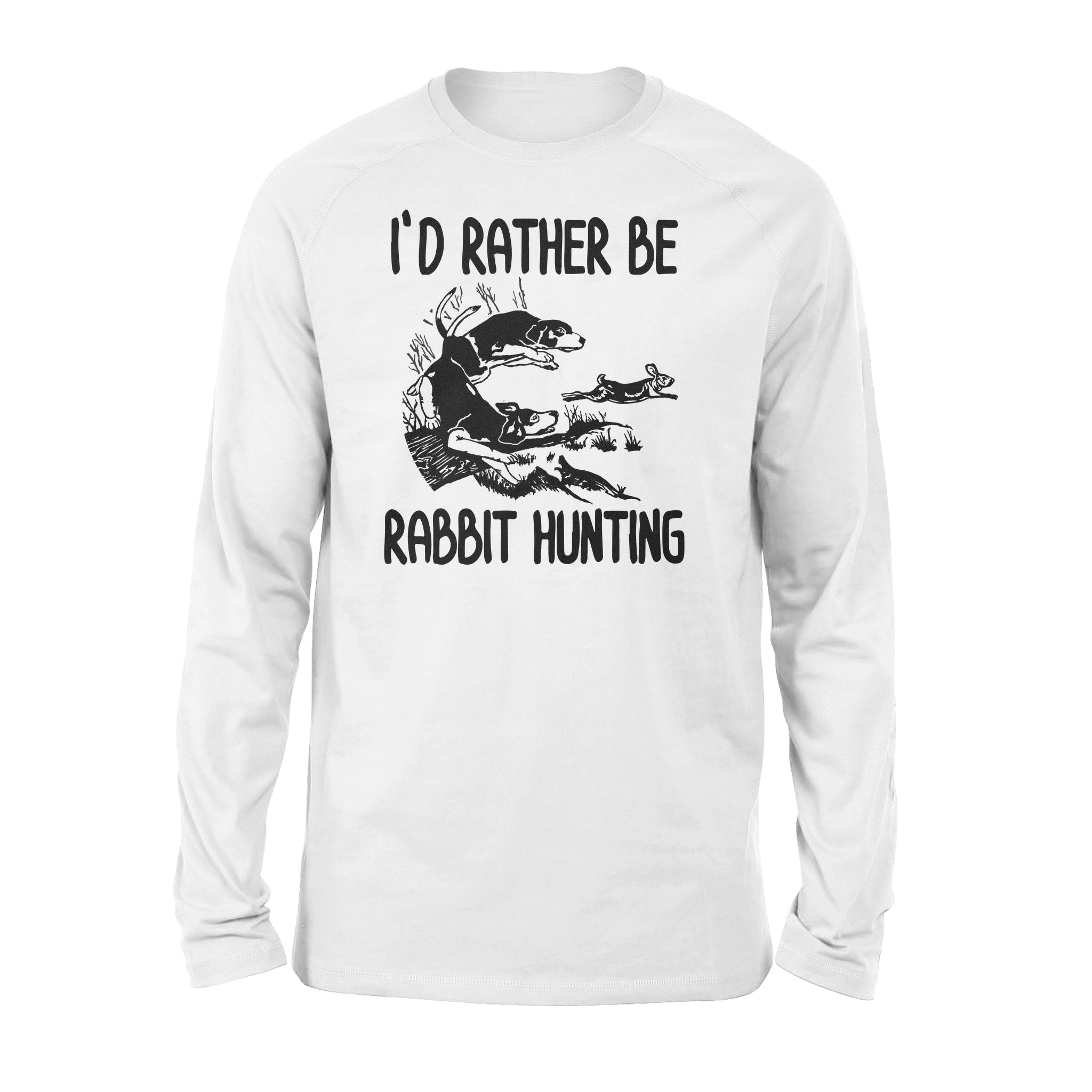 Rabbit Hunting With Beagle I’D Rather Be Rabbit Hunting Shirt D05 Nqs1308 – Standard Long Sleeve