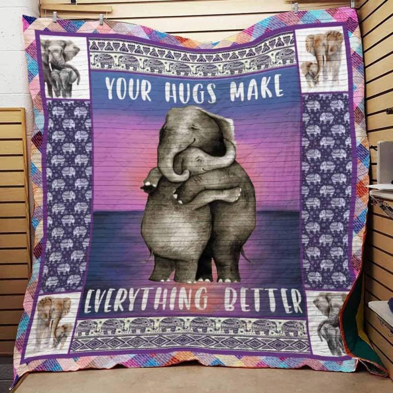 Your Higs Make Everything Better Elephant Quilt