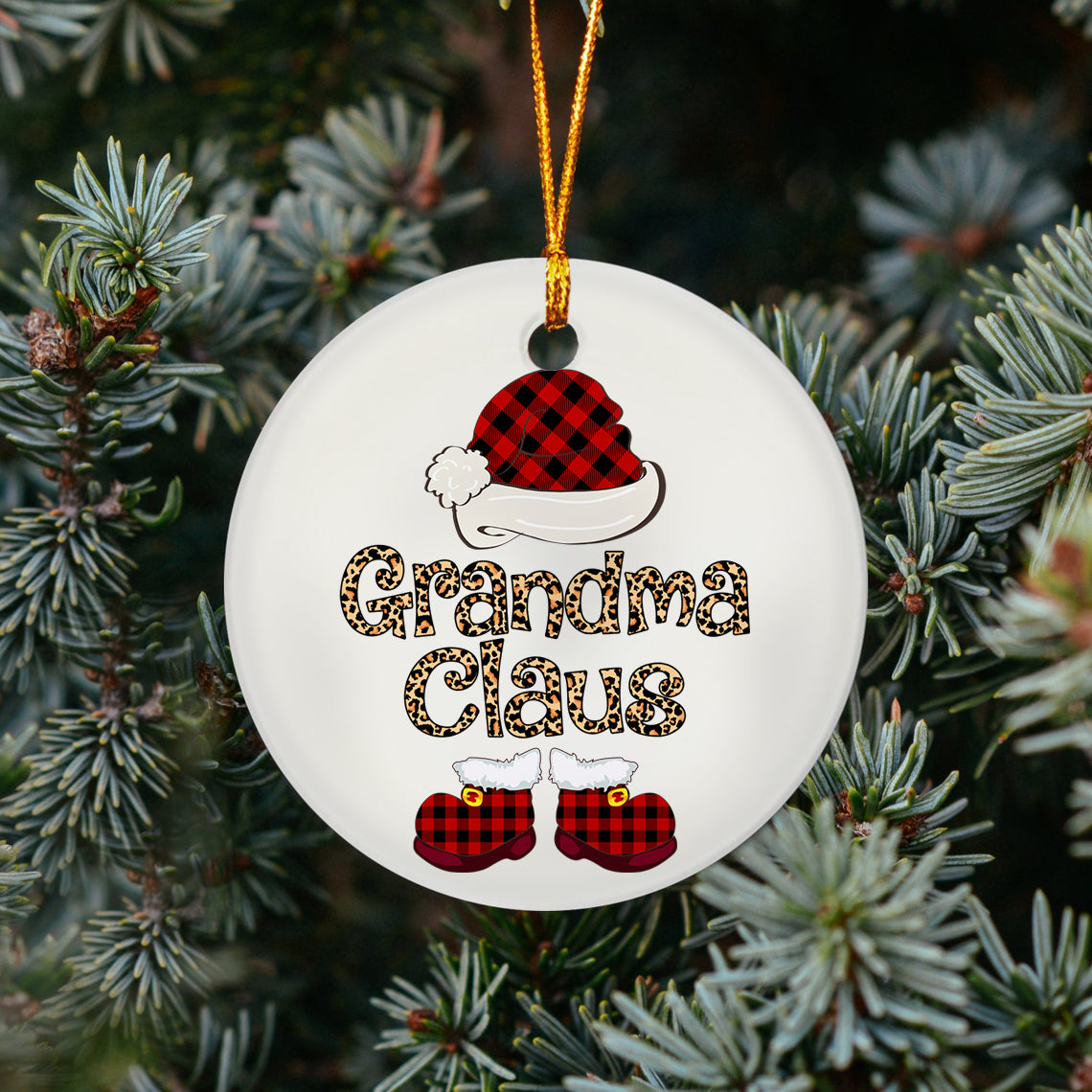 Grandma Claus Christmas Ornament