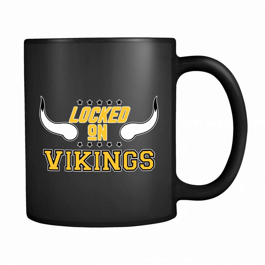 Locked On Vikings Football 11oz Mug