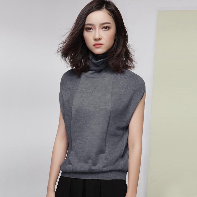 Wool Soft Elastic Sweaters and Pullovers Turtleneck Short Sleeve Spring Autumn Women Cashmere Sweater Female Brand Jumpers alx