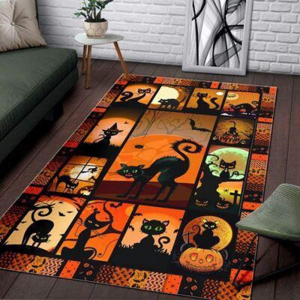 Cat In Halloween Rug RCDD81F18577