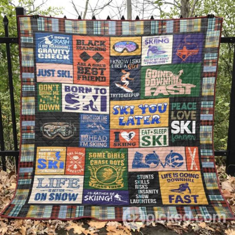 Black Diamonds Are A Girl?S Best Friend Quilt Blanket Aq55