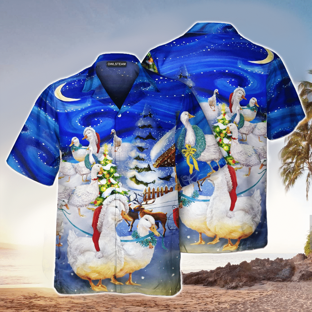 Christmas Hawaii Button Up Shirt Aloha Ha22198