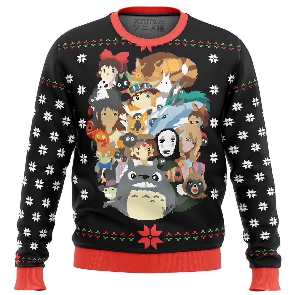 STUDIO GHIBLI XMAS MAIN PREMIUM UGLY CHRISTMAS SWEATER – AMAZING GIFT IDEA – THANKSGIVING GIFT