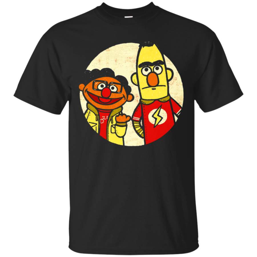 AGR Bert and Ernie Puppet Mashup Big Bang Theory T-Shirt