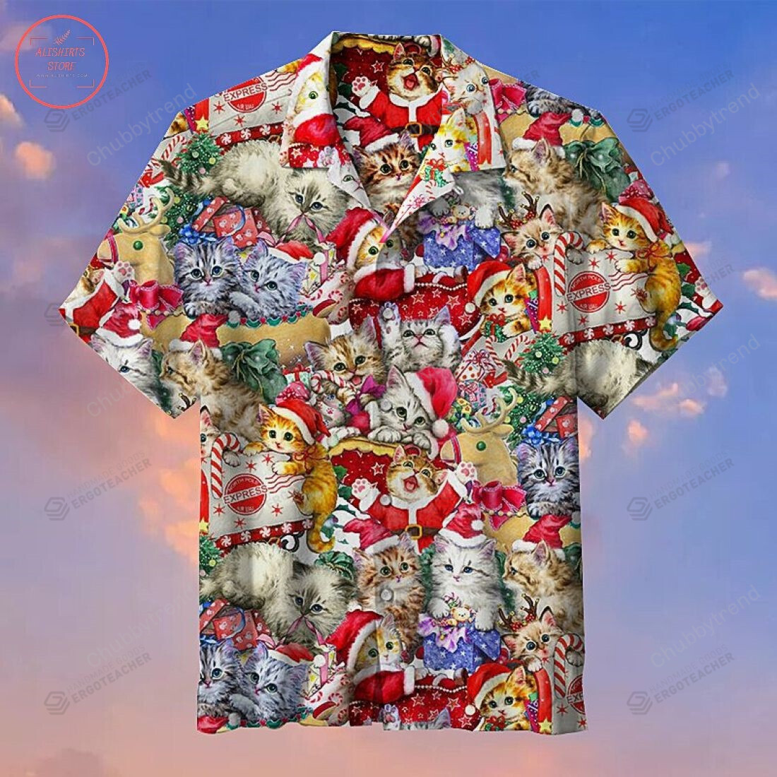 Kitten Christmas Hawaii Shirt Ha102426