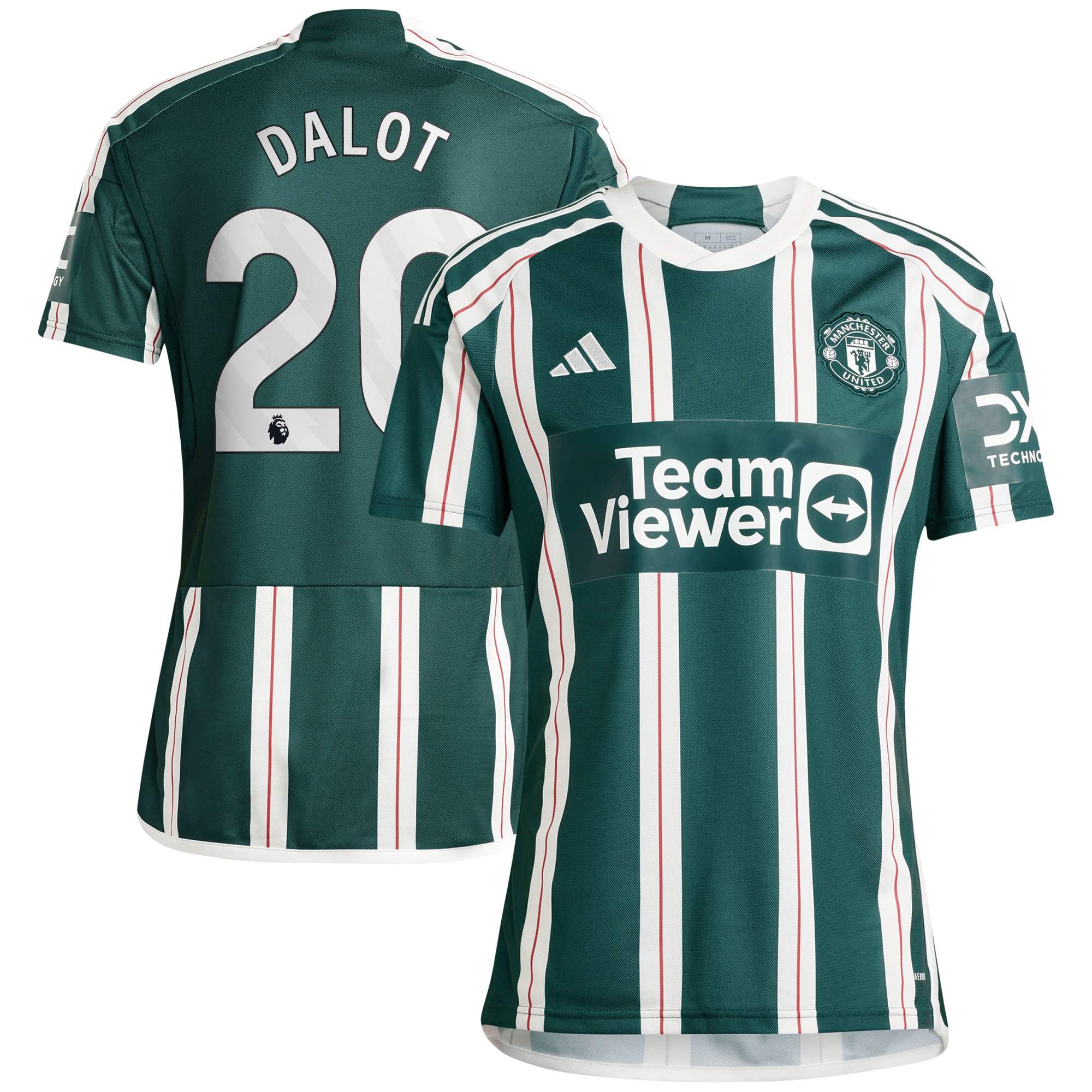 Diogo Dalot Manchester United 2023/24 Away Replica Player Jersey – Green