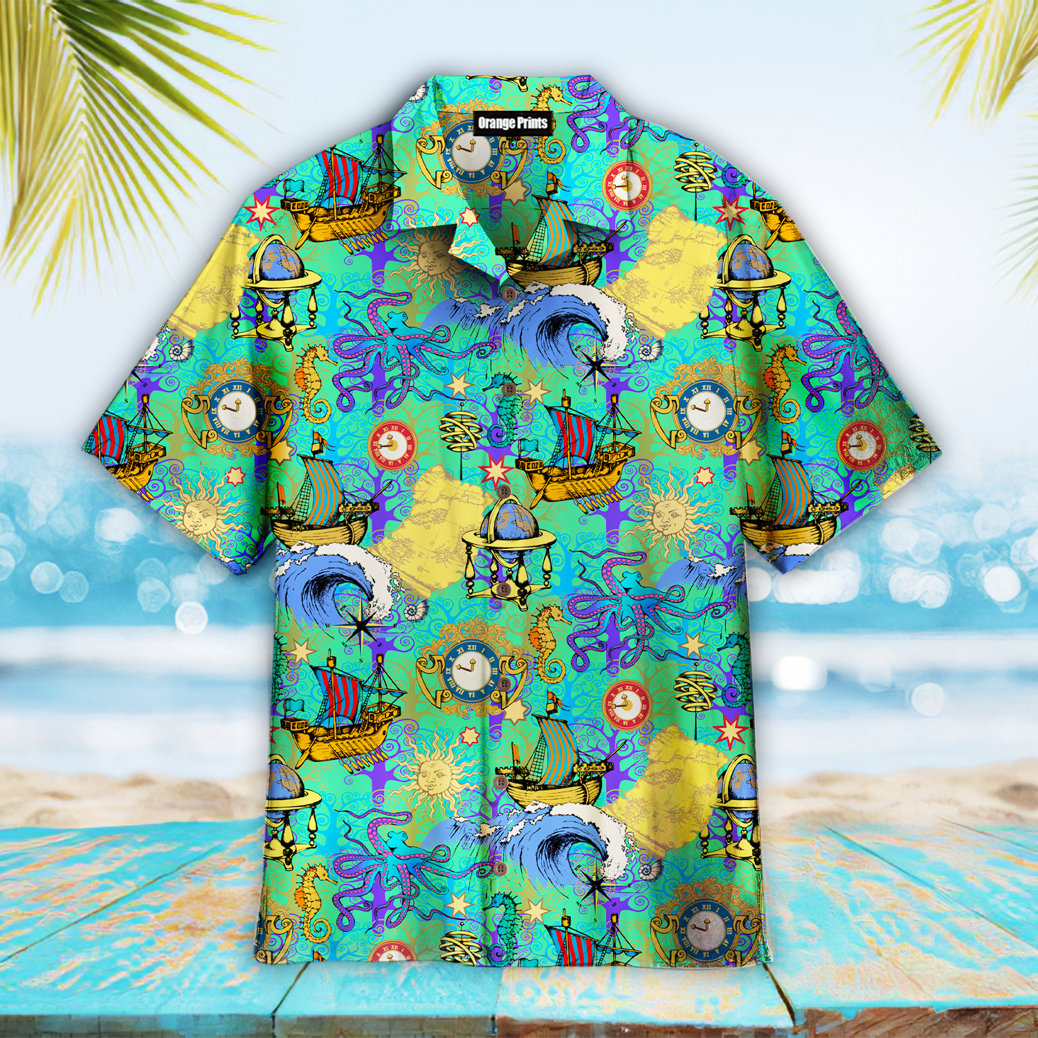 Octopus Sea Voyages Hawaii Shirt For Men Women Ha69173