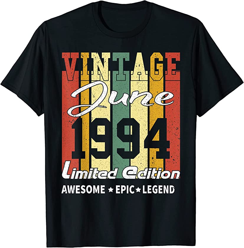 Vintage Limited Edition Birthday Decoration June 1994 T-Shirt