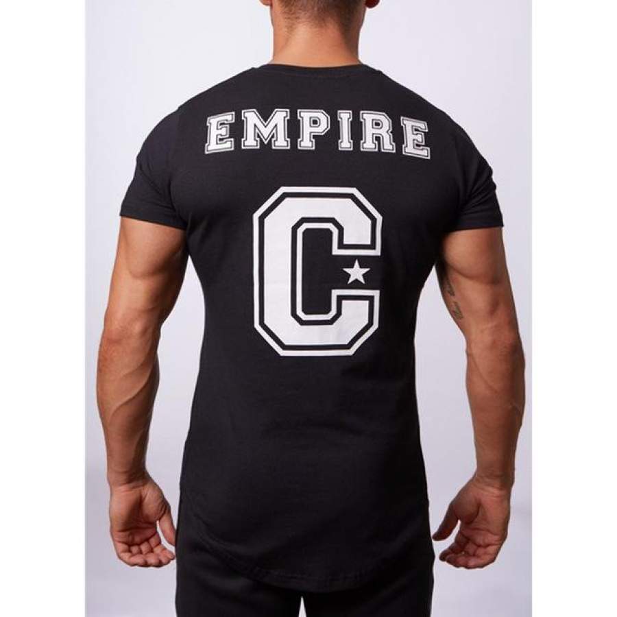 men T shirt clothing casual summer T shirt male quality stretch black white Tees tops