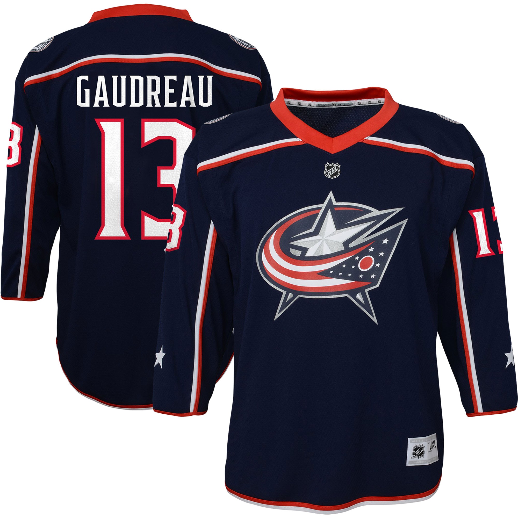 Johnny Gaudreau Columbus Blue Jackets Youth Replica Player Jersey – Navy