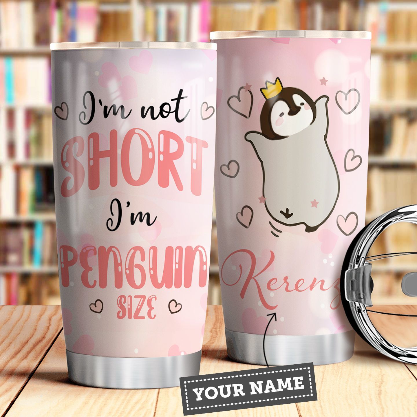 Penguin Personalized Thl0110014 Stainless Steel Tumbler