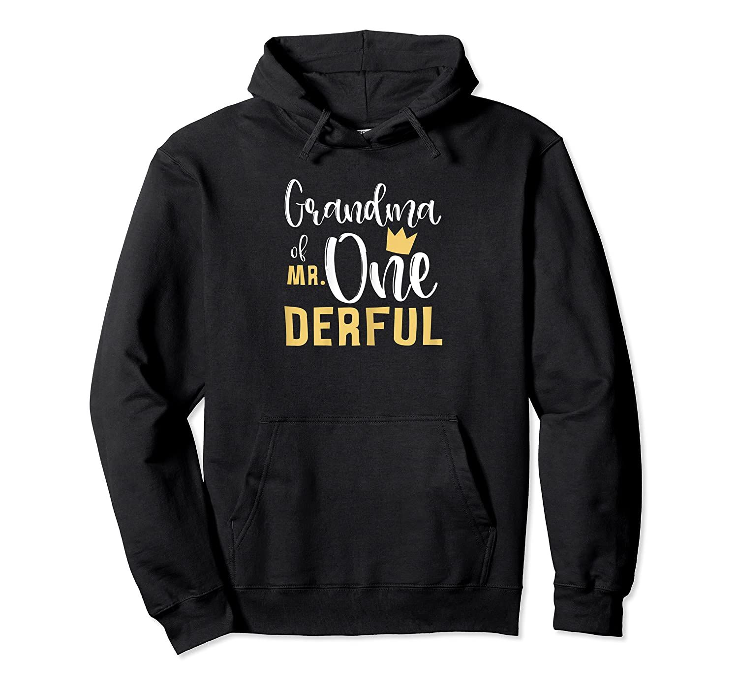 Womens Grandma of Mr Onederful 1st Birthday First One-Derful Party Pullover Hoodie, T-Shirt, Sweatshirt