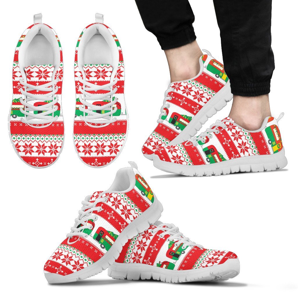 Camper Camping Ugly Christmas Design Print Men Sneakers