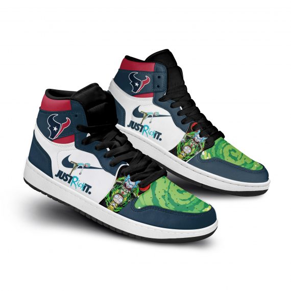 Rick And Morty Houston Texans Xtra Sneaker Boots Qdh