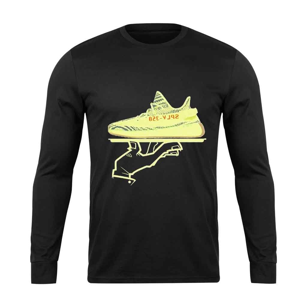 Yeezy Boost 350 V2 Semi Frozen Yellow Sneakermatch Long Sleeve T-Shirt