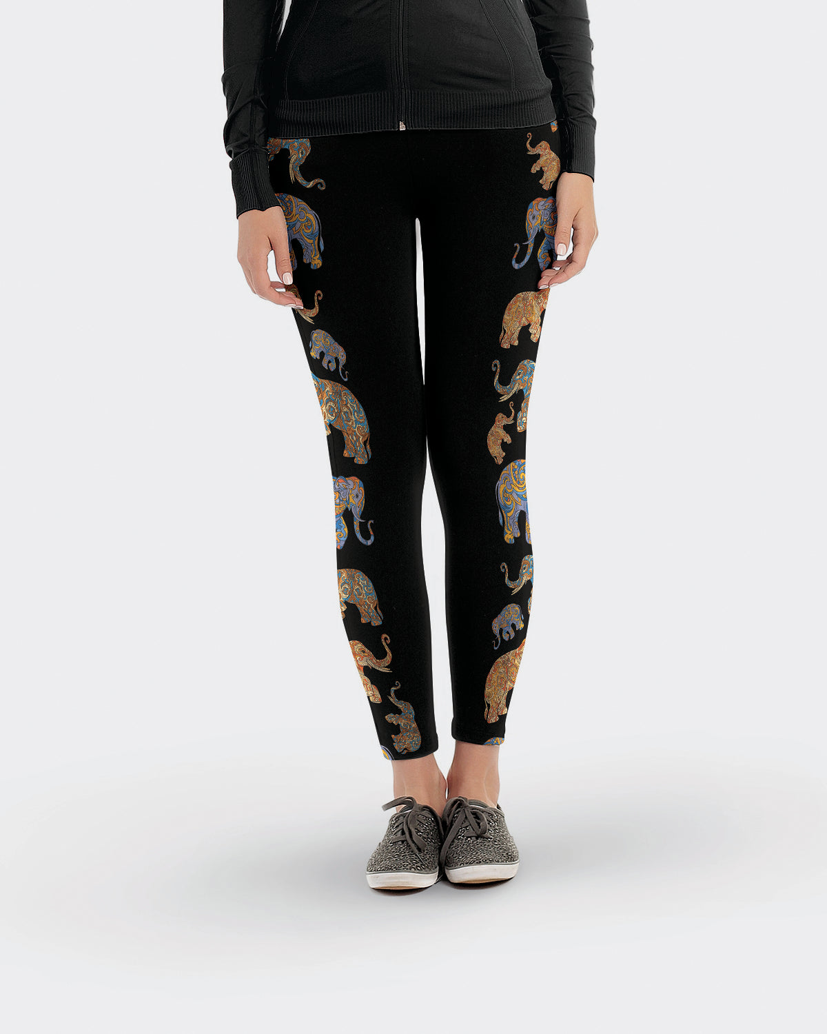 Elephant Zentangle Leggings