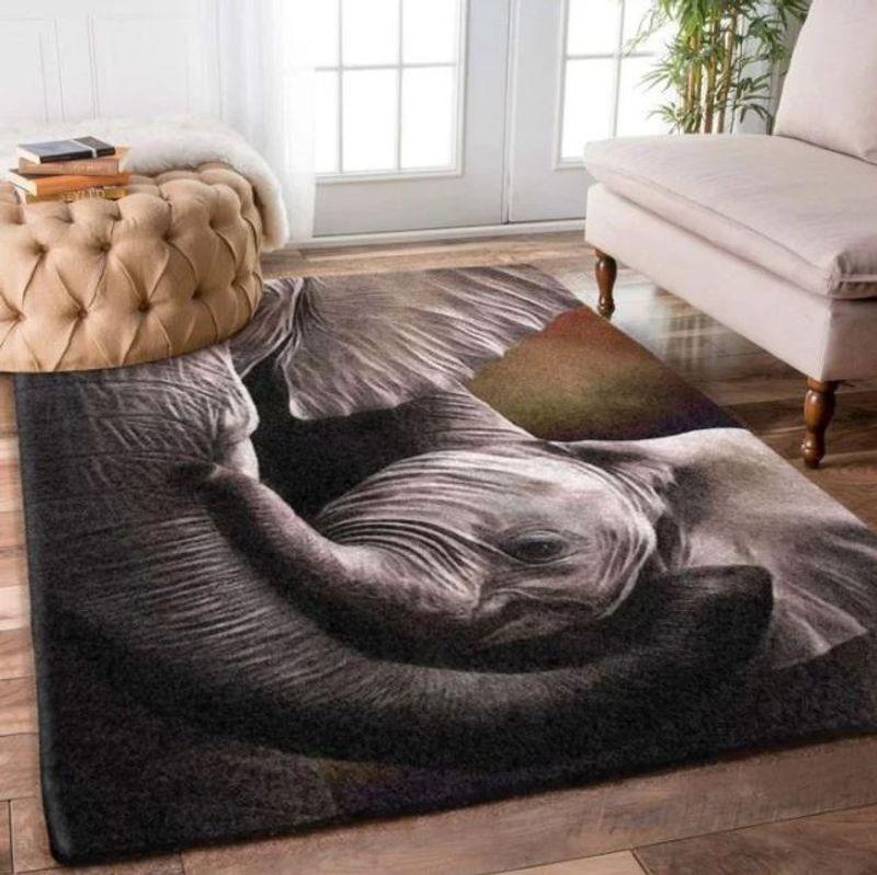 Motherhood Elephant Rectangle Rug 26