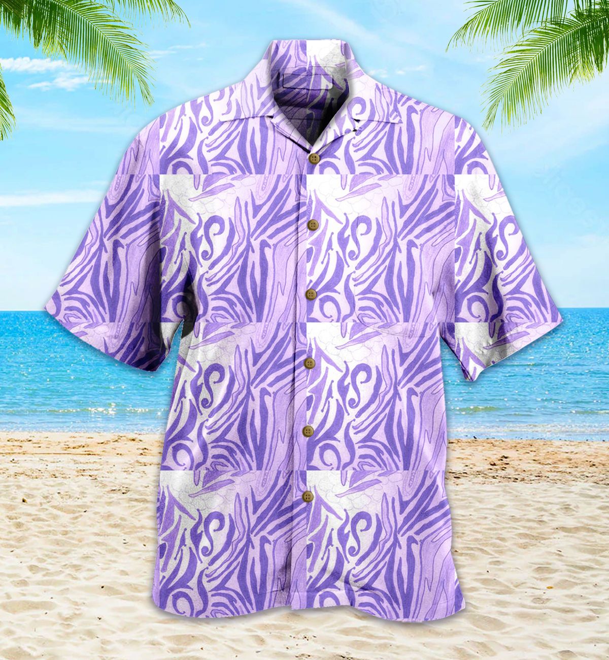 Purple Zebra Hawaii Shirt 25 Ha84085