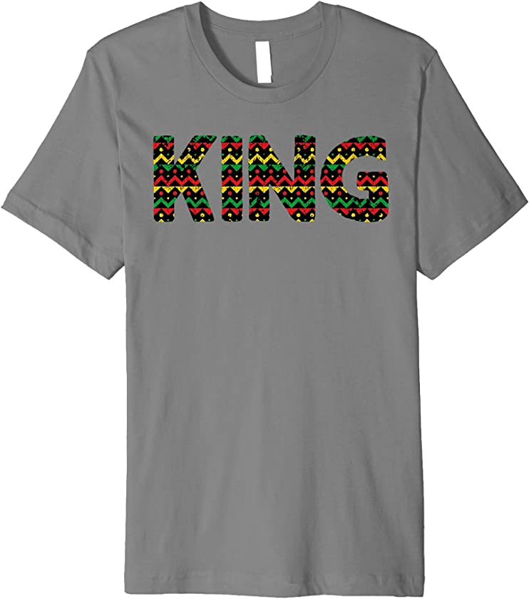 Black History Month King Men’s Dashiki Africa Pride Fun Gift Premium T-Shirt