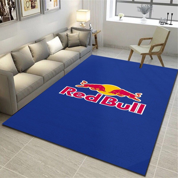Red Bull Logo Rug, Living Room Bedroom Carpet, Floor Mat