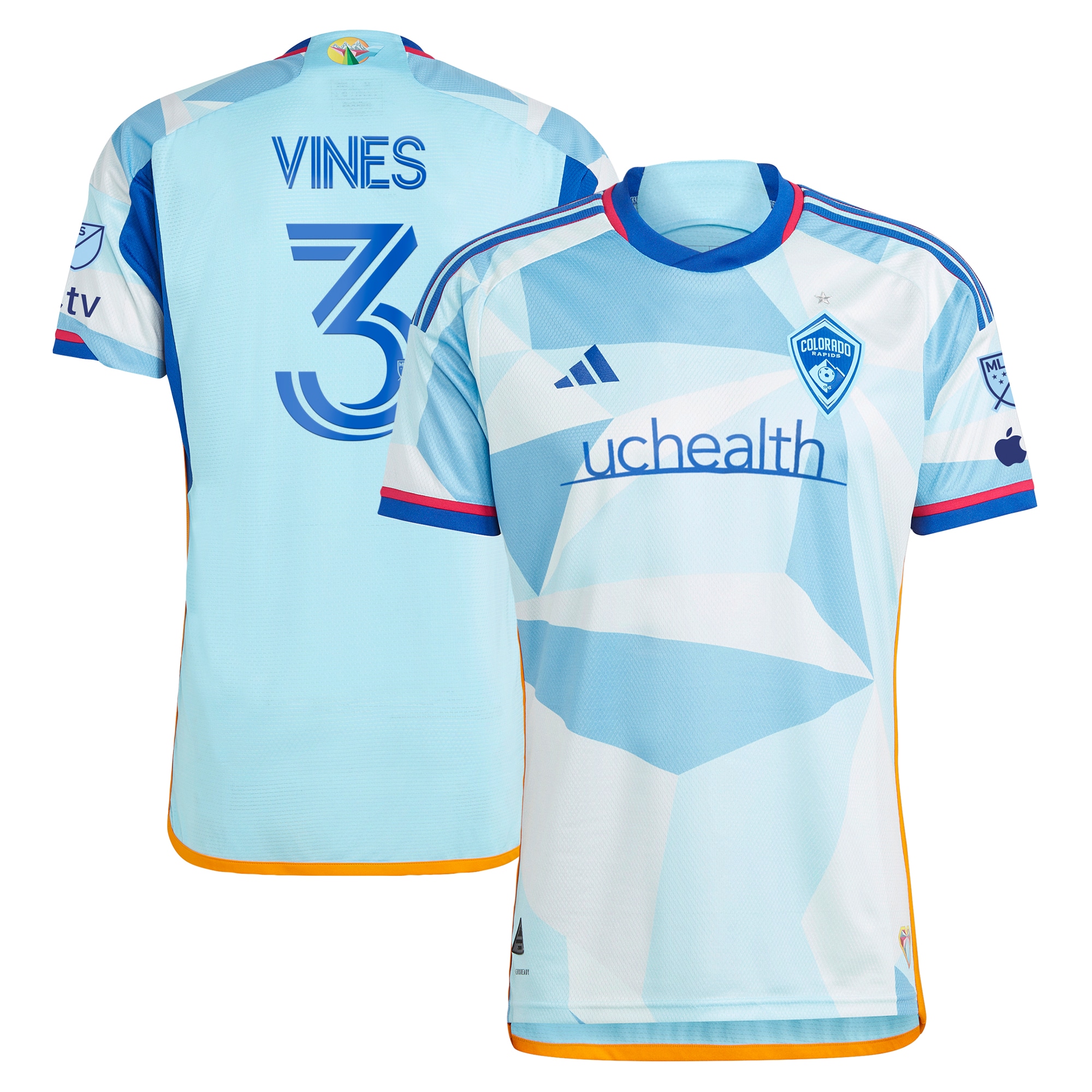 Sam Vines Colorado Rapids 2024 New Day Kit Authentic Player Jersey – Light Blue