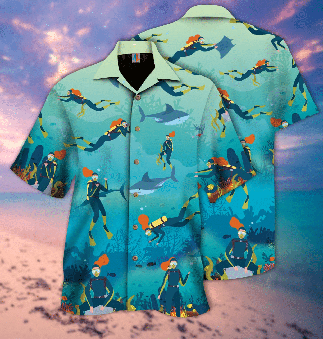 Scuba Diving Hawaiian Shirt Ha98940