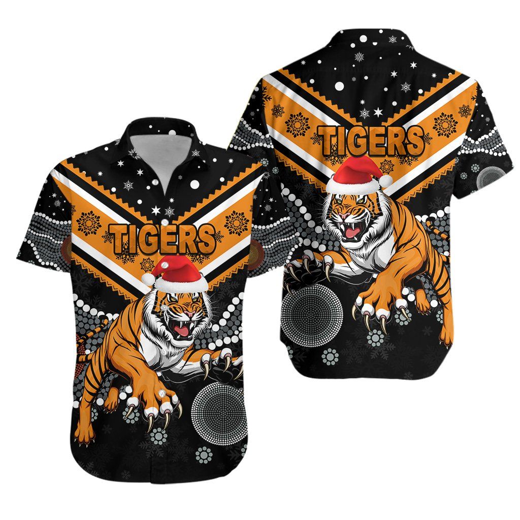 Wests Christmas Hawaiian Shirt Tigers Indigenous K8