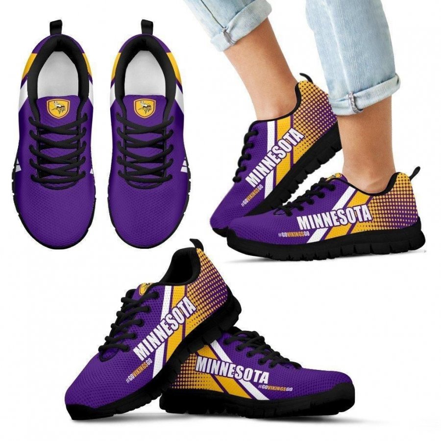 Go Minnesota Vikings Go Minnesota Vikings Sneakers #635