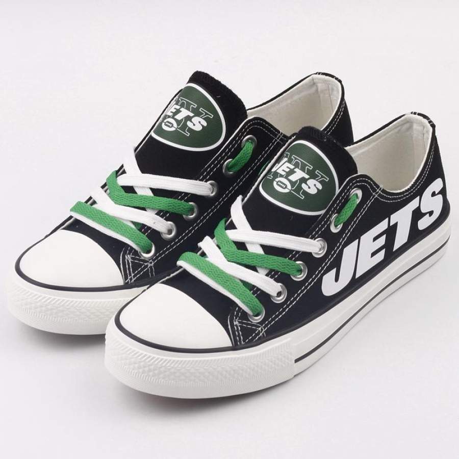 New York Jets Men’s Shoes Low Top Canvas Shoes