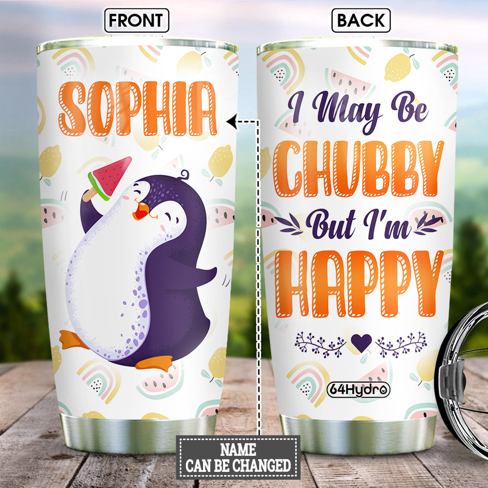 Penguin I May Be Chubby Nqgb2904001Y Stainless Steel Tumbler