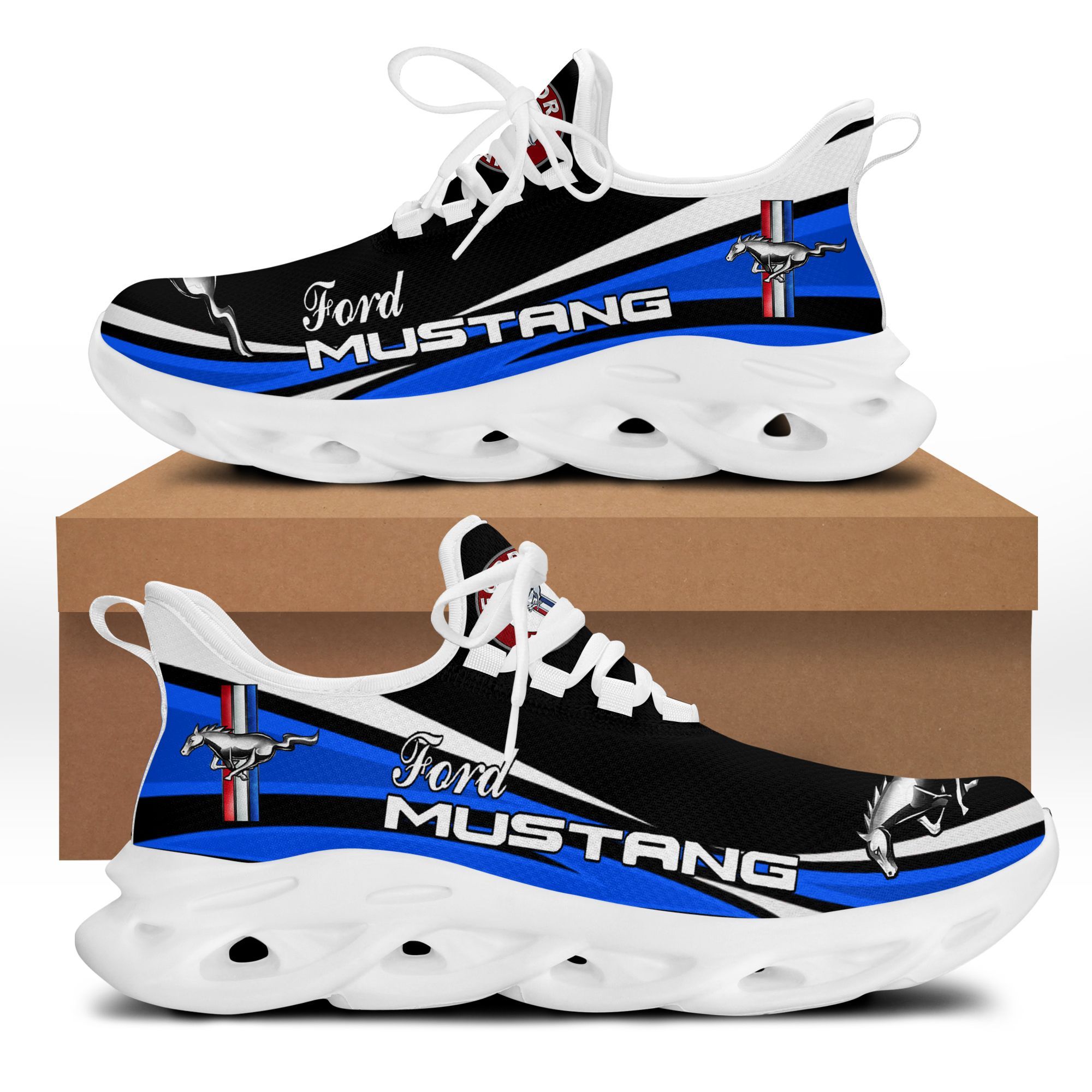 Ford Mustang PVT-LT BS Running Shoes Ver 4 (Blue) – Klasern Store