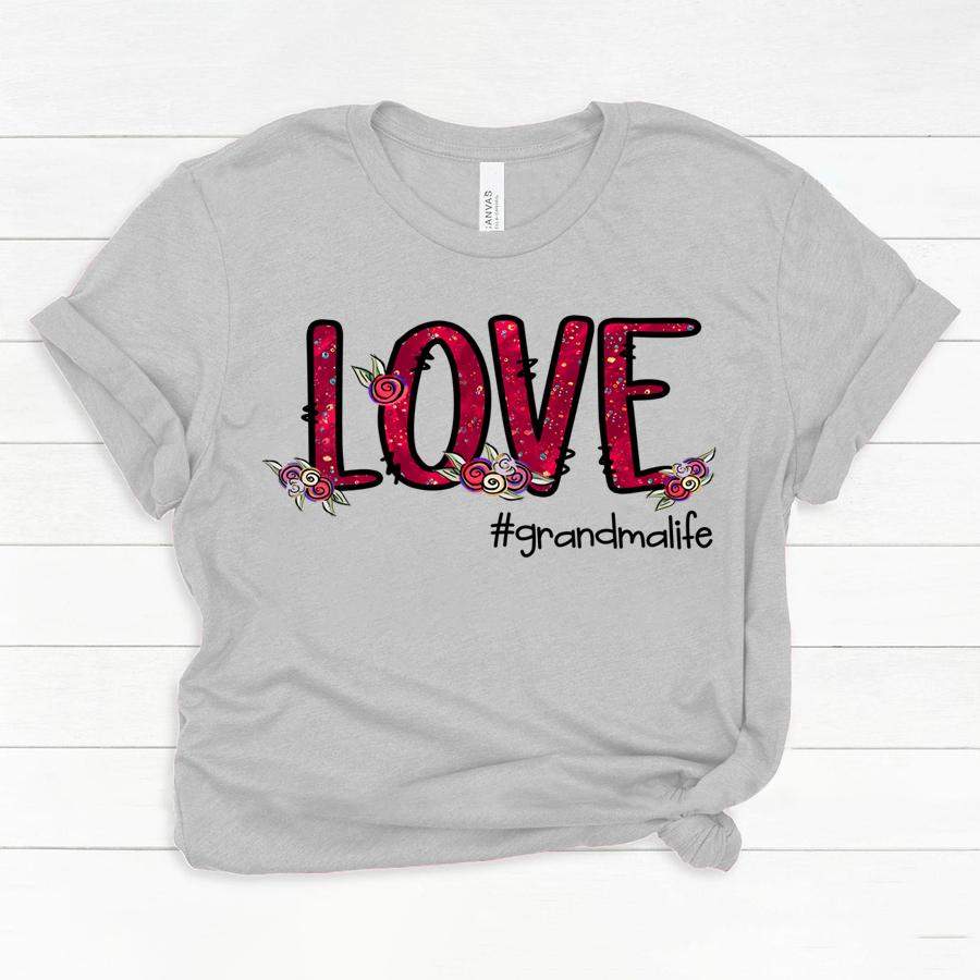 Love Grandma Valentine Shirt