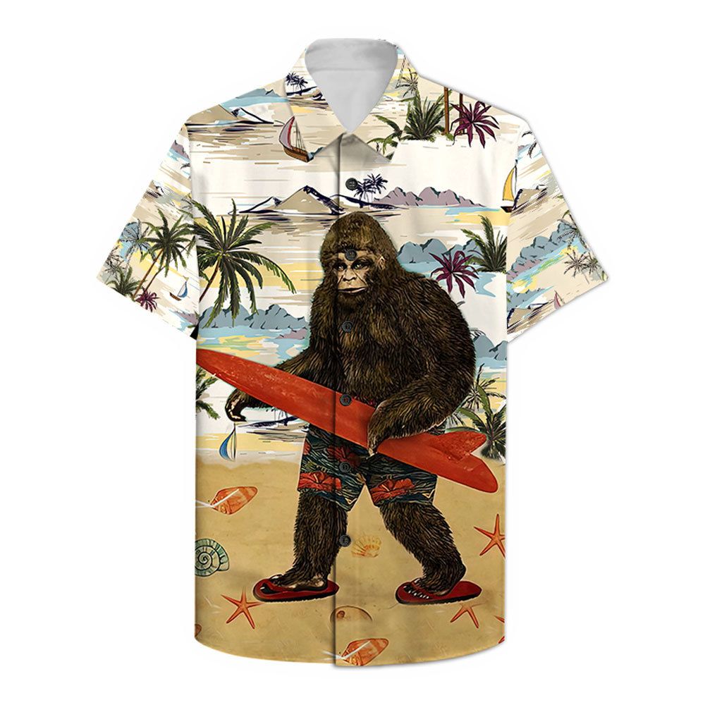 Bigfoot Surfing Hawaii Shirt Ha38733