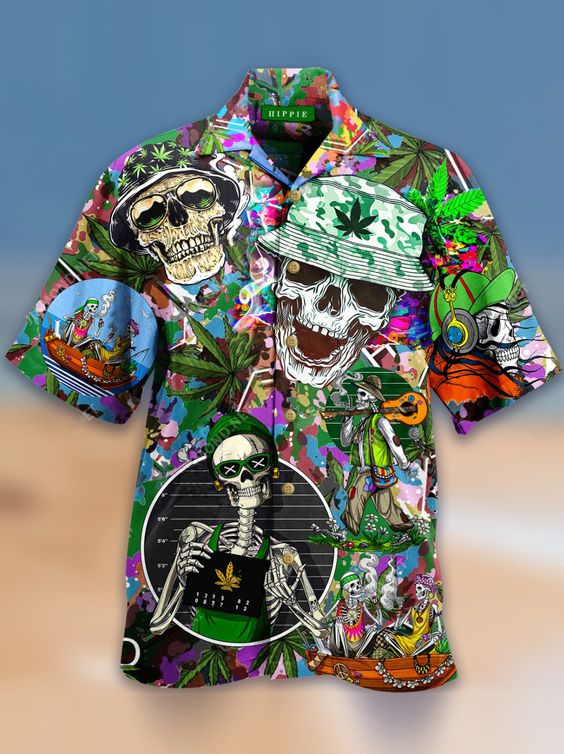 Skull Hippie Hawaii Shirt Ha20100