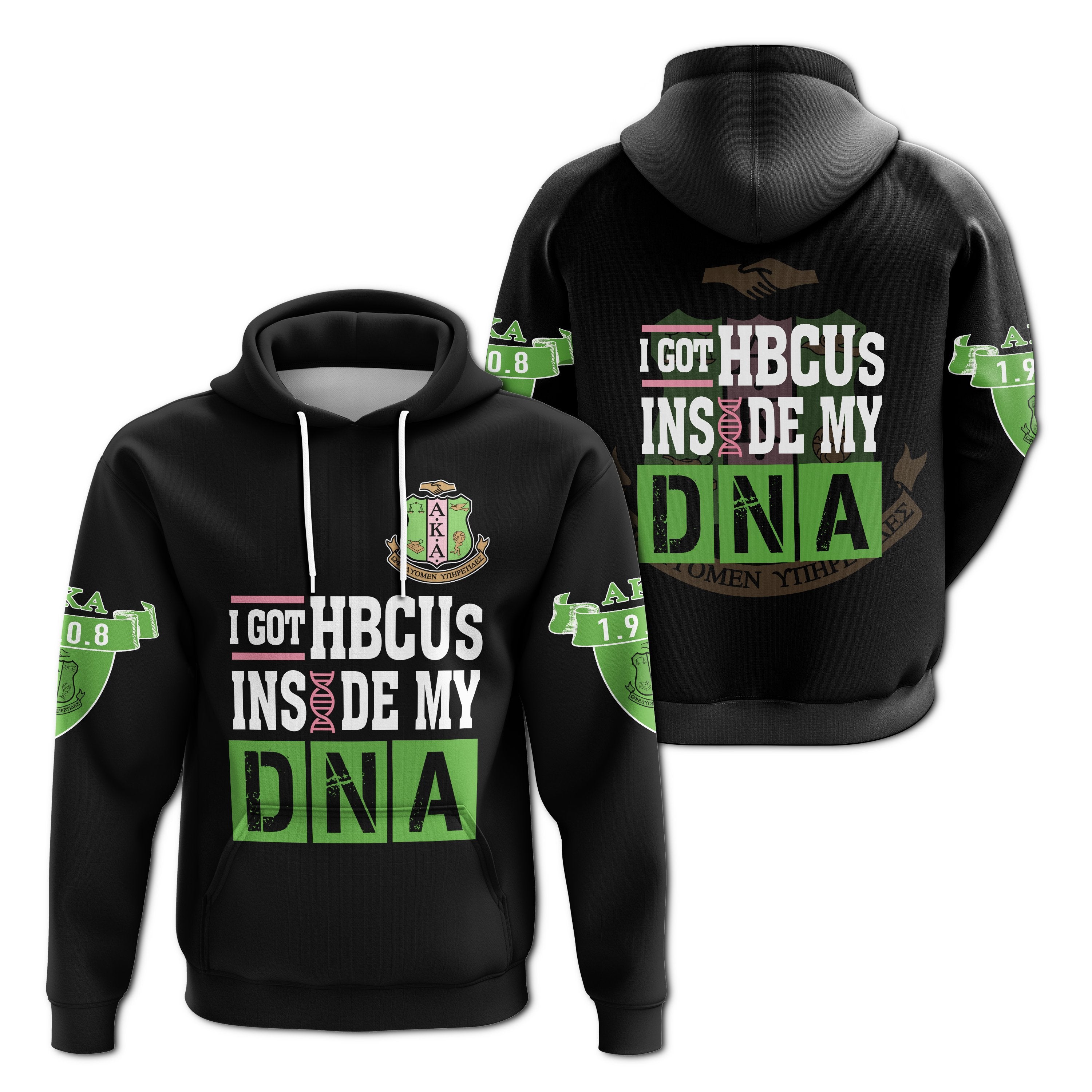 Greek Life Hoodie – Alpha Kappa Apha Hbcu Dna Pullover