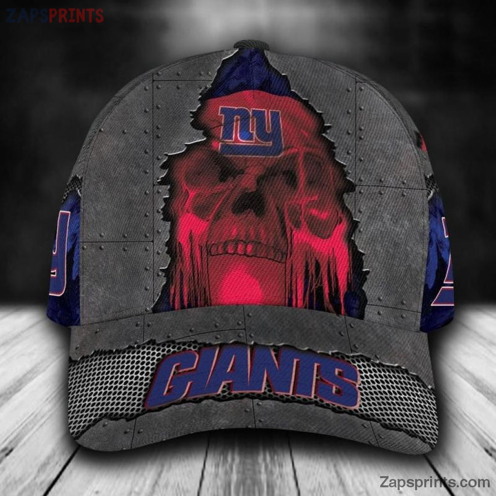 New York Giants Red Skull 3D Classic Cap Gift For Fan Football Lovers